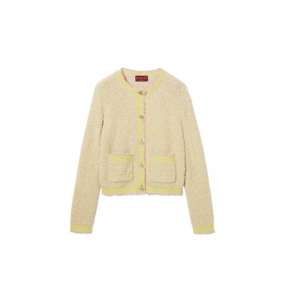 GUCCI YELLOW COTTON CARDIGAN 4662121